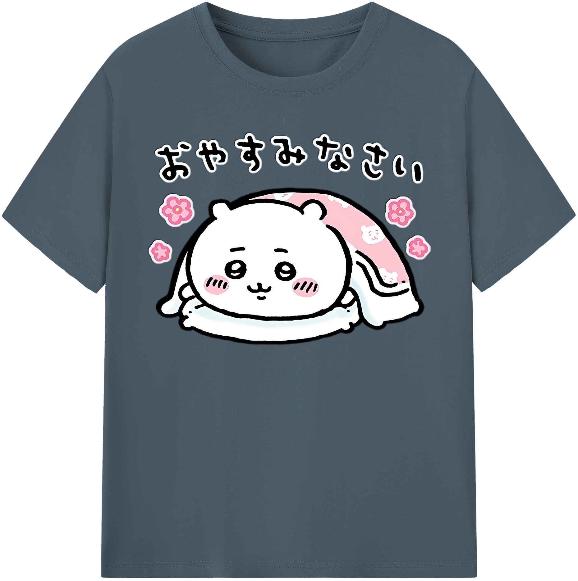 （画像用） ちいかわ ちいかわ Chii-kawa chiikawa 綿100％半袖Tシャツ（フロントプリント）